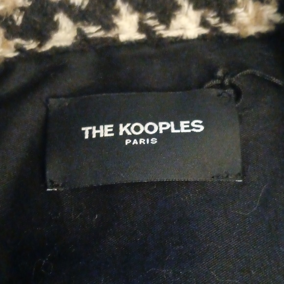 The Kooples Plaid Tweed Oversized Button Front Jacket - Picture 6 of 8